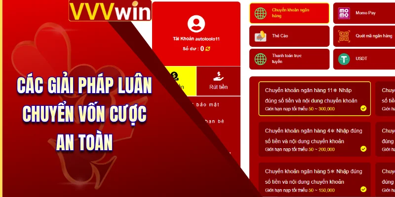  Các giải pháp luân chuyển vốn cược an toàn