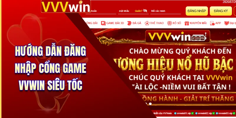 Đăng Nhập VVVWin - Đường Dây Nóng Kết Nối Cổng Game 2 Hướng dẫn đăng nhập cổng game VVWin siêu tốc